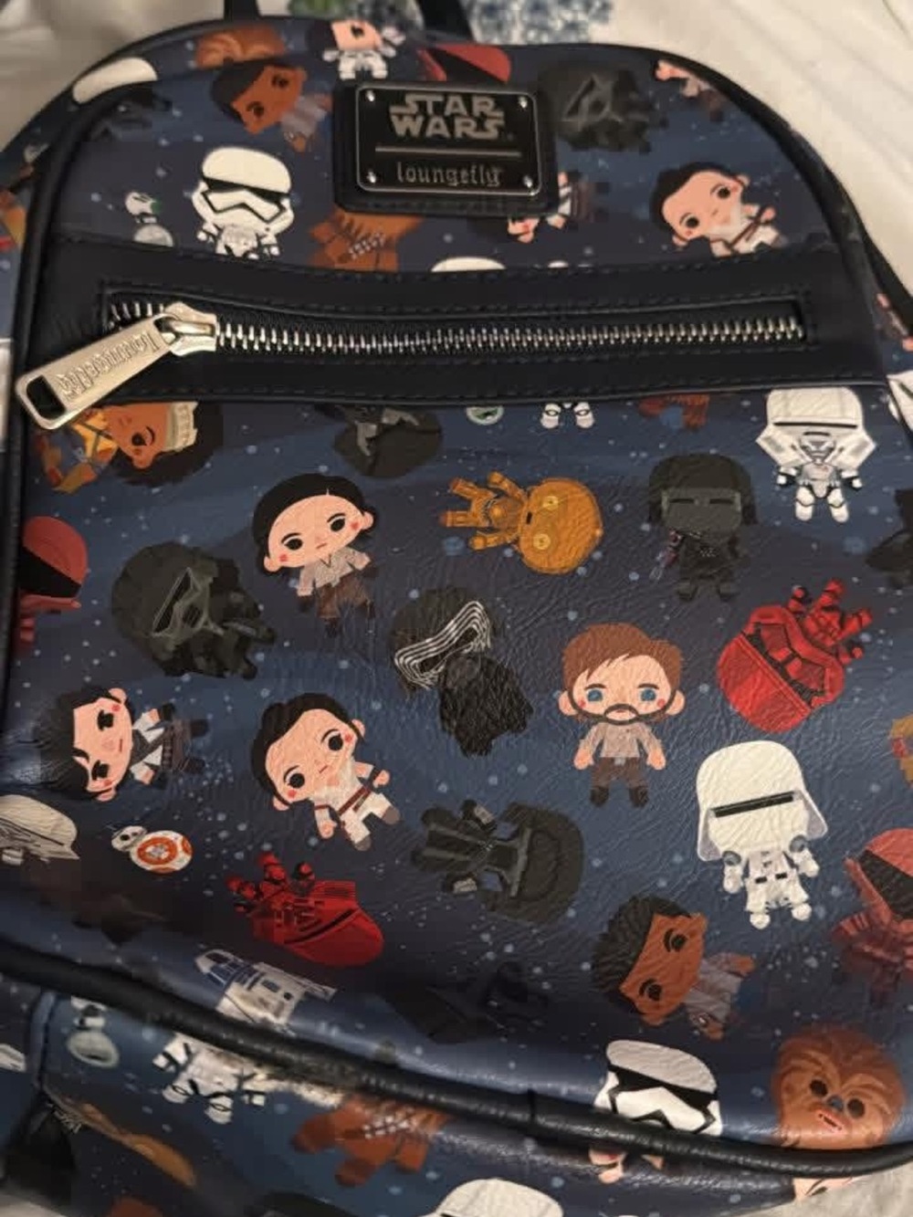 Loungefly Navy Star Wars Character Mini Backpack - Picture 1 of 1